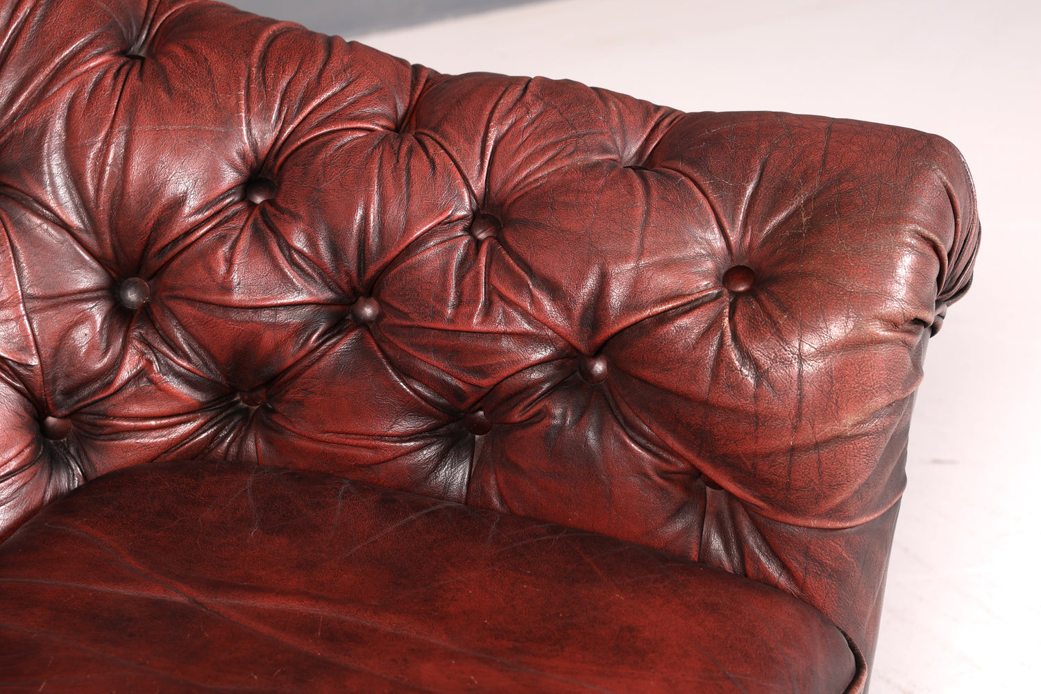 Edler Original Chesterfield Sessel Englischer Armlehnsessel Englisch Herrensessel Antik Echt Leder