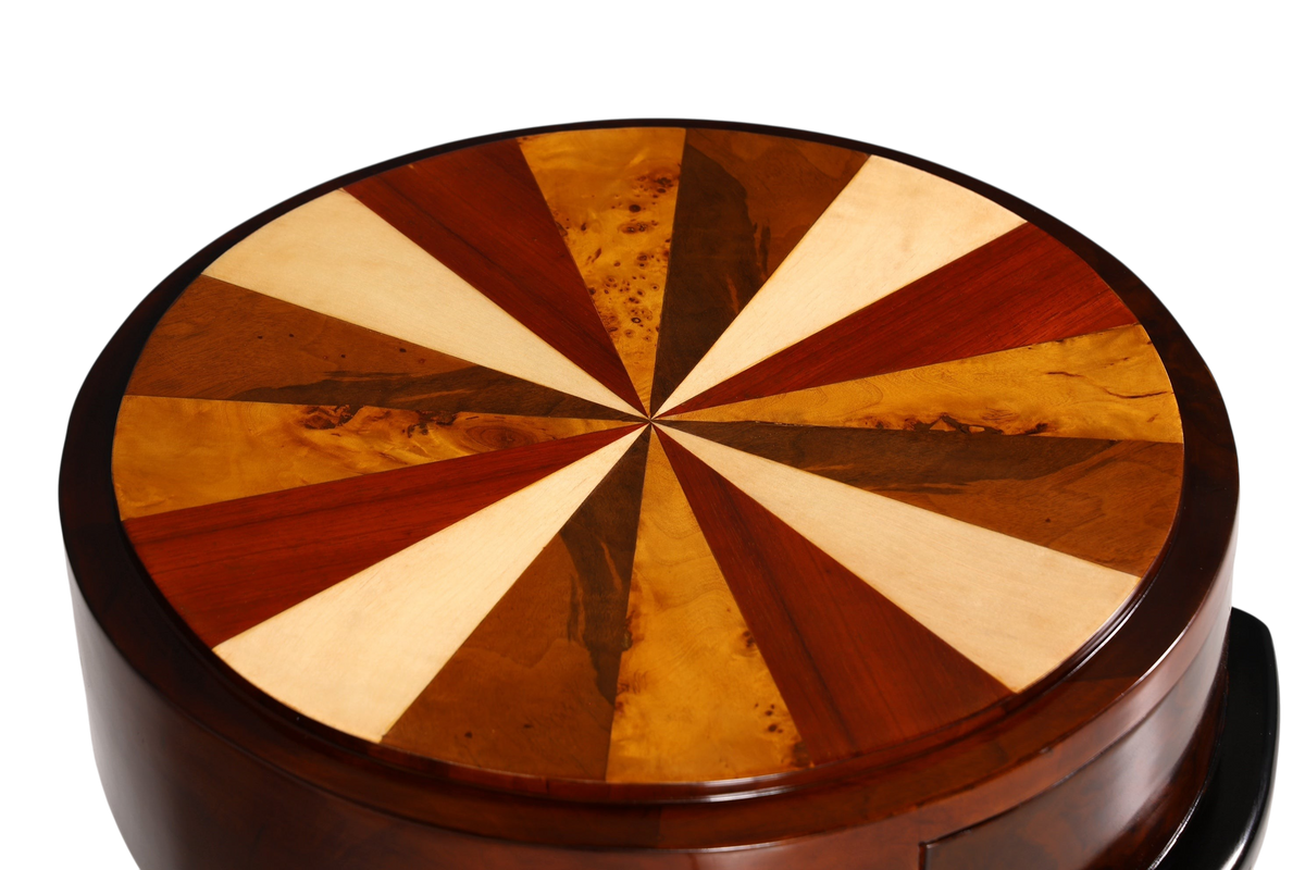 Traumhafte Art Deco Stil Kommode Beistelltisch Nachtisch Ablagetisch bunt