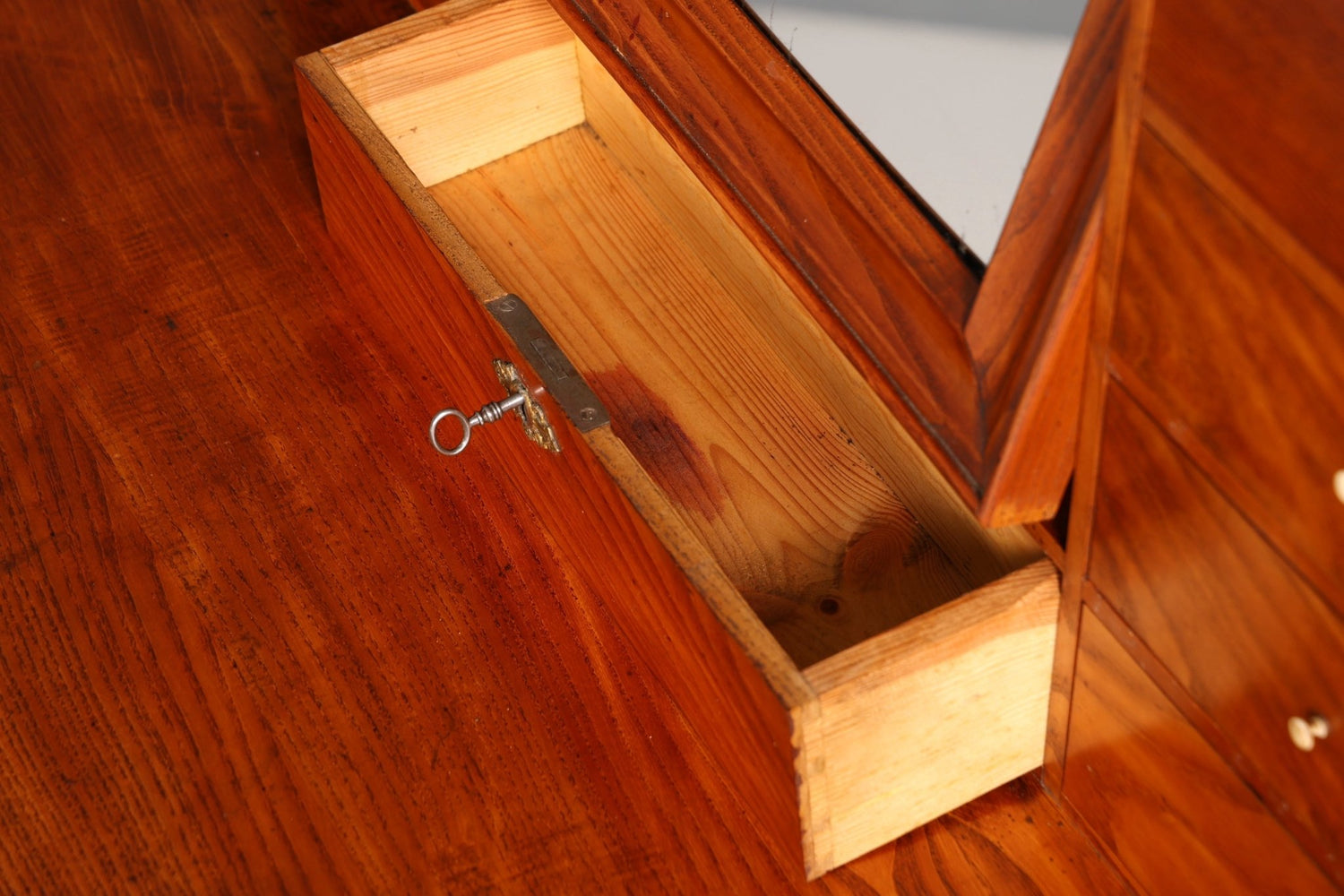 Wunderschöne Gründerzeit Kommode Antik Louis Philippe Sideboard mit Spiegel Flurkommode