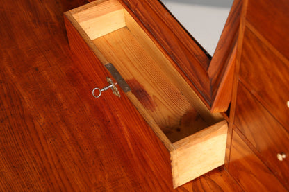 Wunderschöne Gründerzeit Kommode Antik Louis Philippe Sideboard mit Spiegel Flurkommode