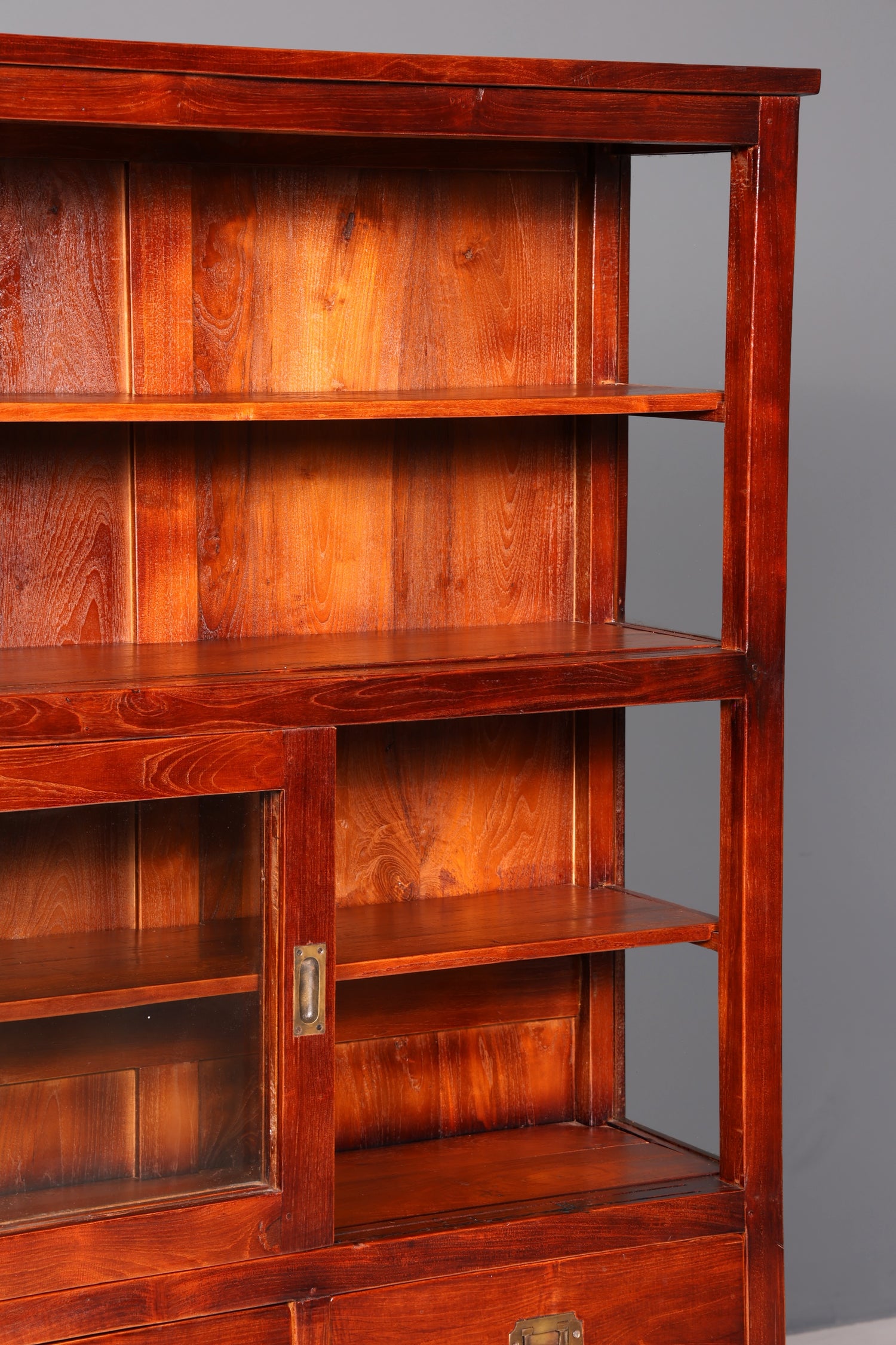 Wunderschöner Maritimer Vitrinenschrank Englisch Echt Holz Bibliothek Englische Anrichte Antik
