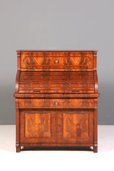 Beeindruckender Louis Philippe Sekretär Antik Rollladen Sekretär Nussbaum Schreibtisch Aufsatzsekretär