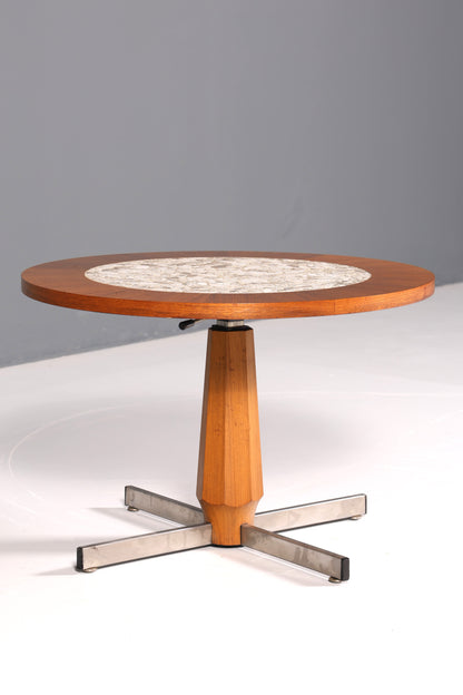 Wunderschöner Mid Century Couchtisch Retro Ablagetisch Vintage Beistelltisch Höhenverstellbar