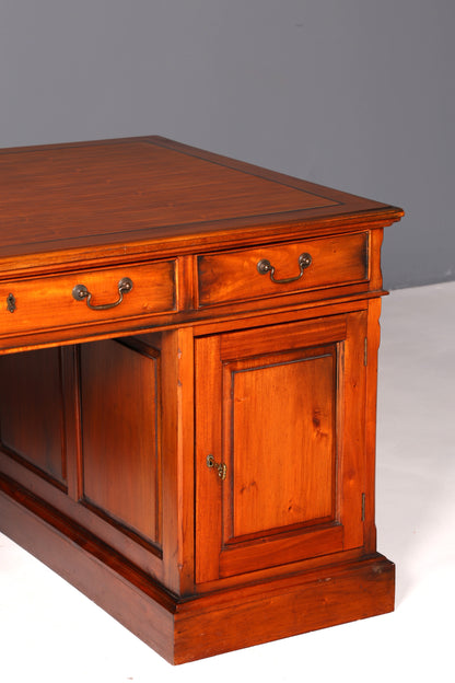 Prachtig Engels mahoniehouten bureau Kantoortafel Antiek kantoor bureau Partnerdesk Bureau