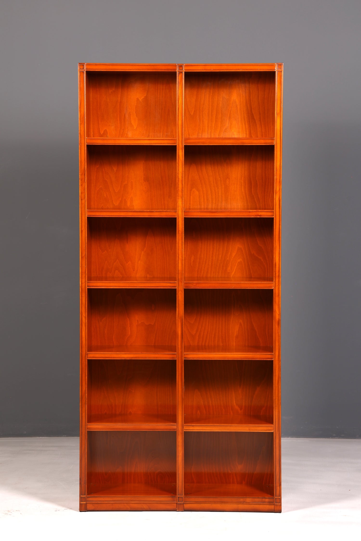 Beautiful XXL English Yew Bookcase Antique Shelving Unit Freestanding Bookcase Bookshelf Book Storage Solid Wood