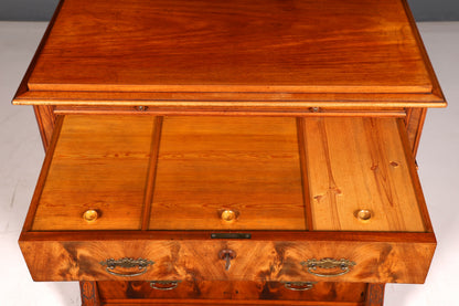 Prachtige commode uit de Gründerzeit in Louis-Philippe-stijl, antiek dressoir, ladenkast, linnenkast van massief hout