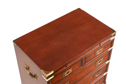 Hauptstadt Möblerei maritime Military Chest Kommode aus massivem Holz mit Messingbeschlägen im englischen Stil