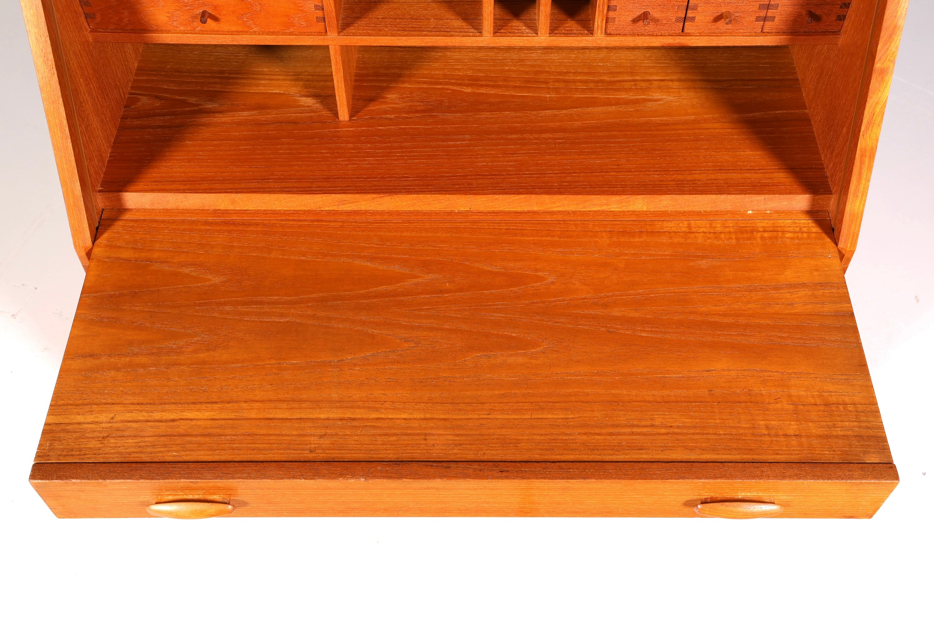 Edler Original Dyrlund Sekretär Mid Century Schreibtisch Danish Design Teak Holz Kommode Schreibkommode