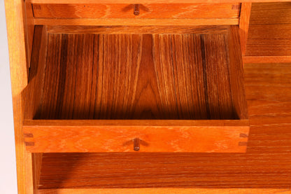 Edler Original Dyrlund Sekretär Mid Century Schreibtisch Danish Design Teak Holz Kommode Schreibkommode