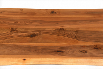 Edler Nussbaum Tisch 260cm-97cm Esszimmer Tisch Baumkanten Platte massiv Holz Küchentisch