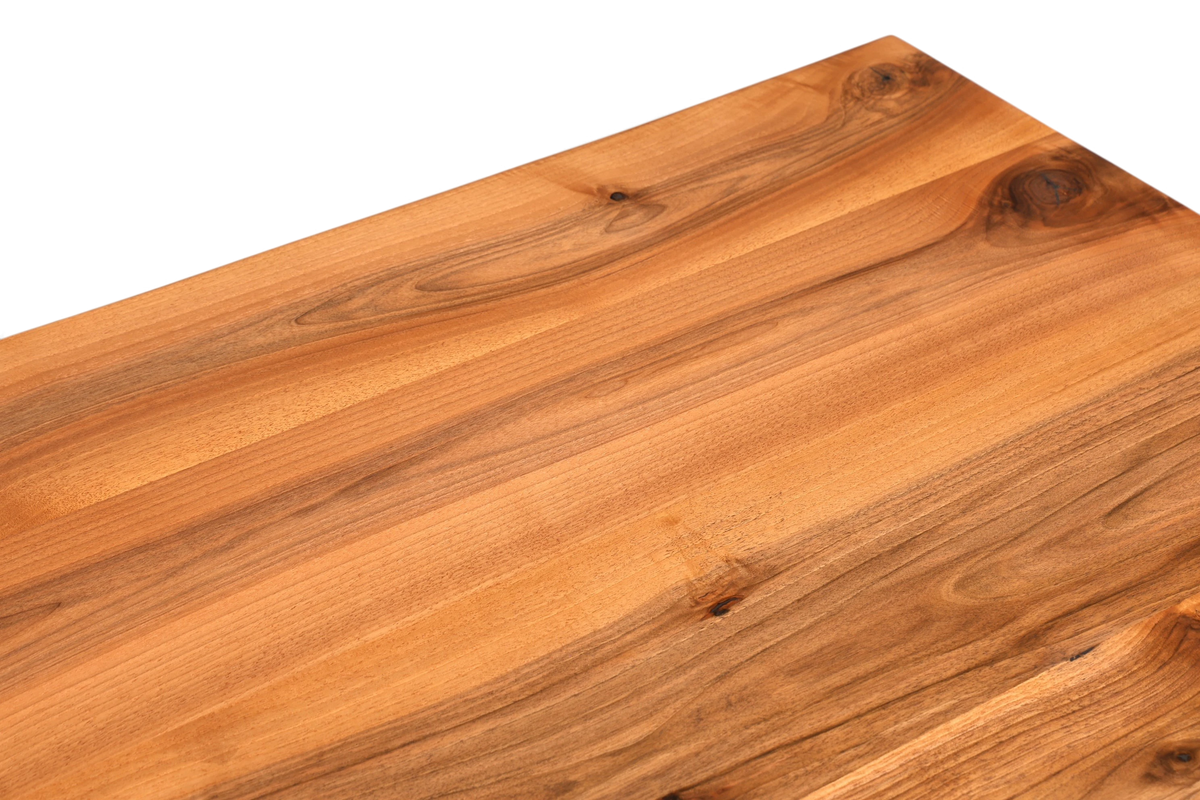 Edler Nussbaum Tisch 260cm-97cm Esszimmer Tisch Baumkanten Platte massiv Holz Küchentisch