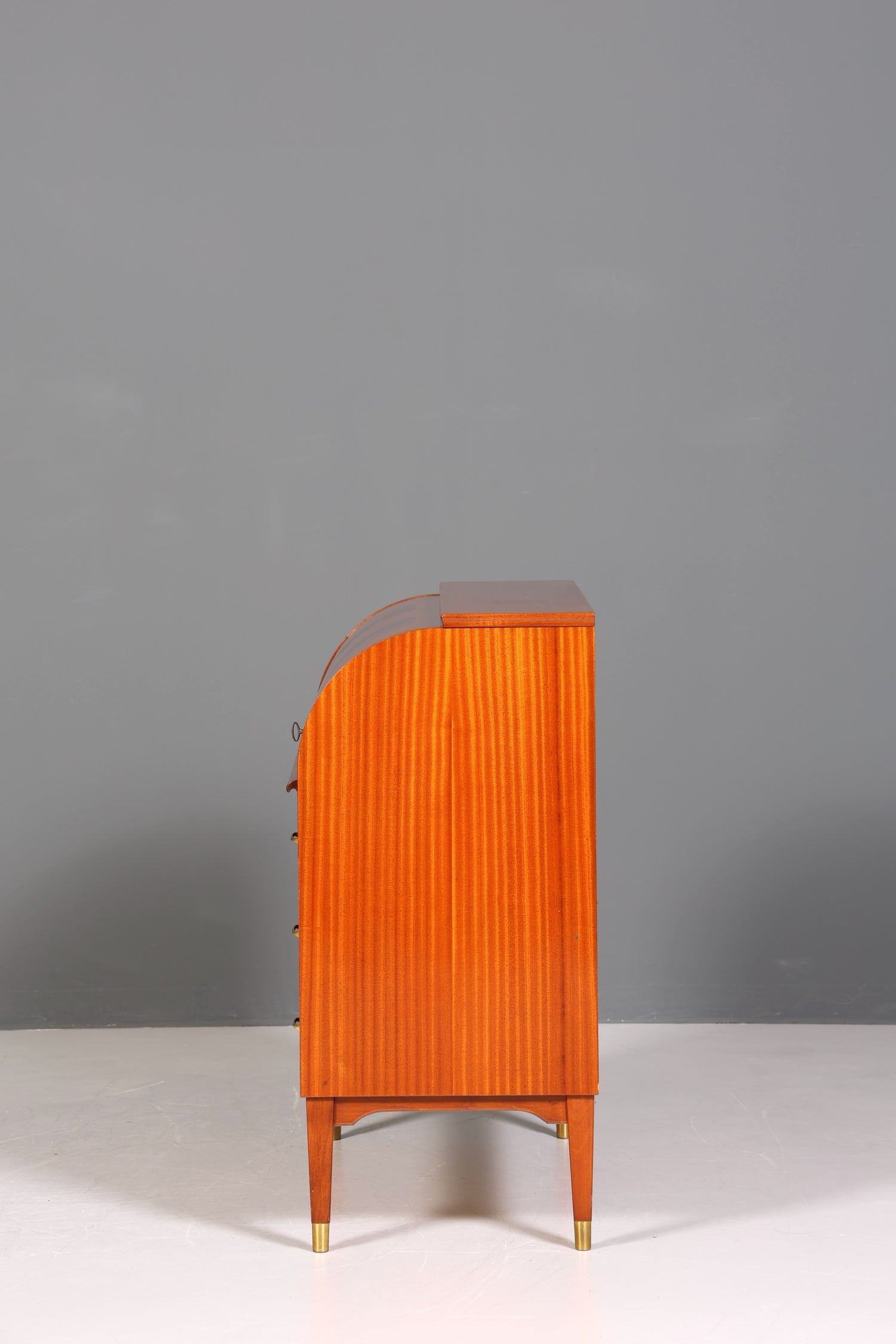 F224 Finish cm Wunderschöner Mid Century Rollladen Sekretär echt Holz Büro Schrank Vintage Schreibkommode