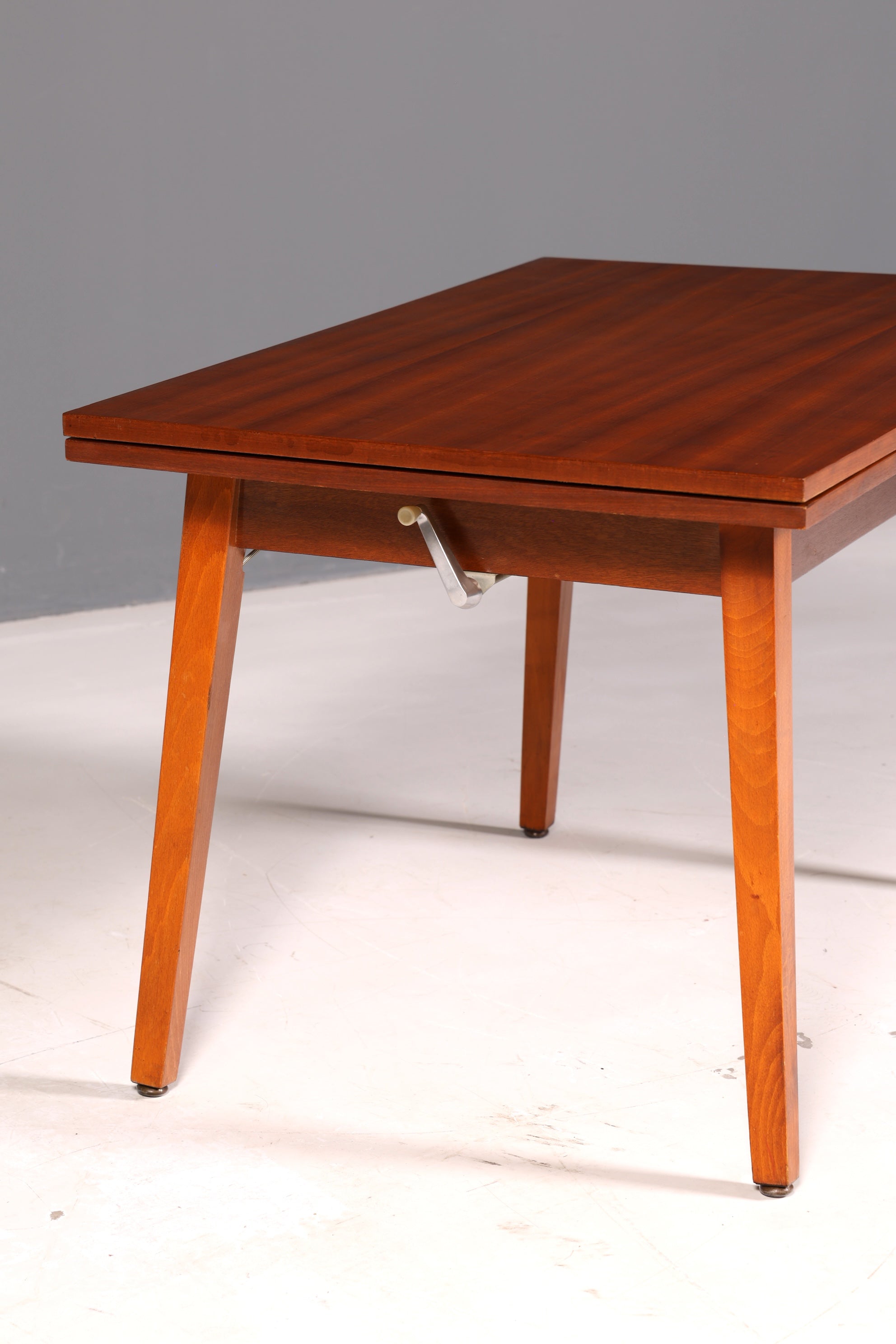 Wunderschöner Mid Century Küchentisch Vintage Tisch ausziehbar höhenverstellbar Esstisch 60s Holz
