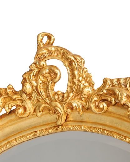 Stilvoller XXL Prunk Barock Stil Standspiegel Antik Stil Gold Ornament Flurspiegel Spiegel