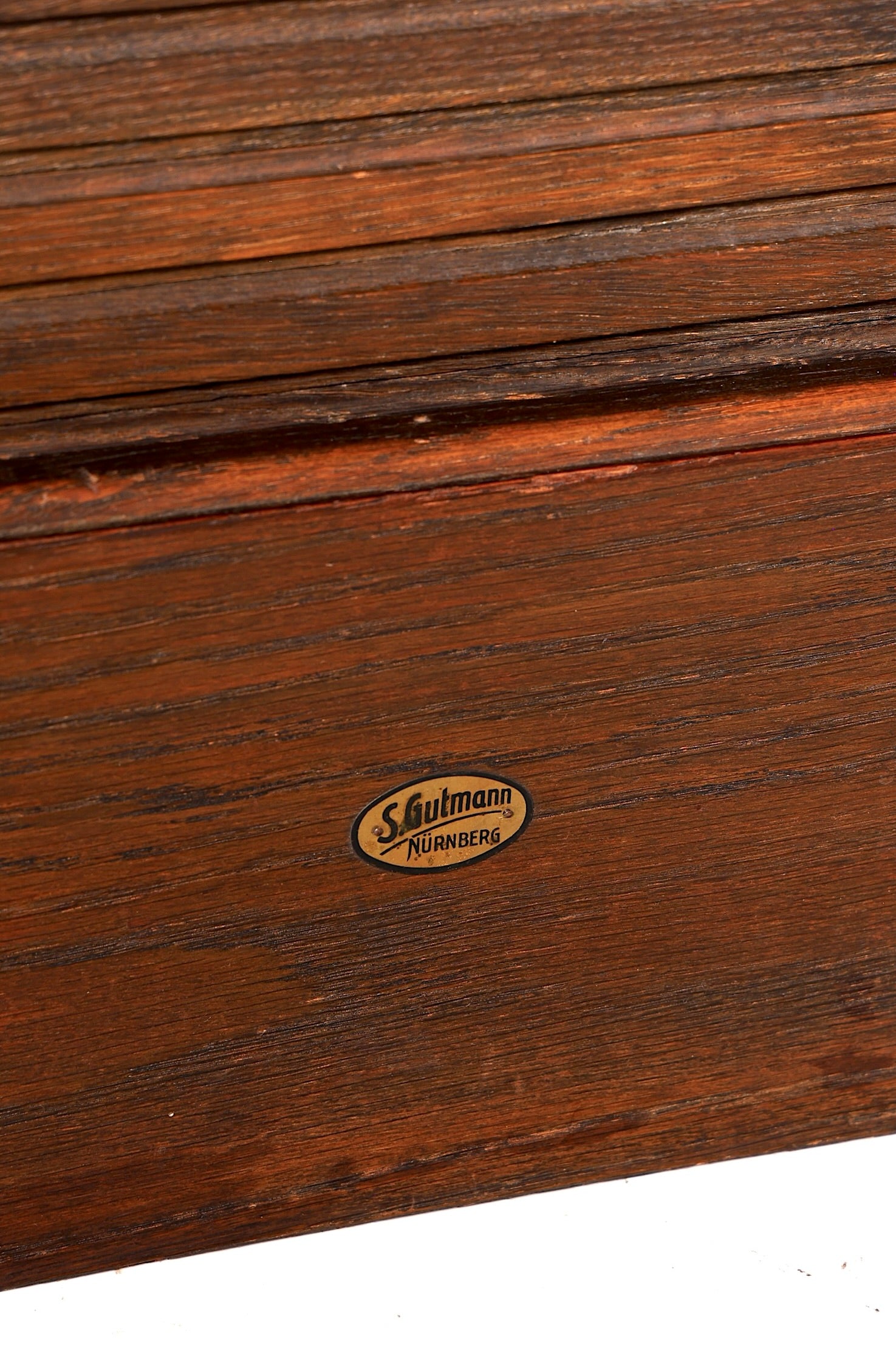 Schlichter Bauhaus Rollladenschrank Jalousieschrank Aktenschrank Art Deco Büroschrank Antik Vintage