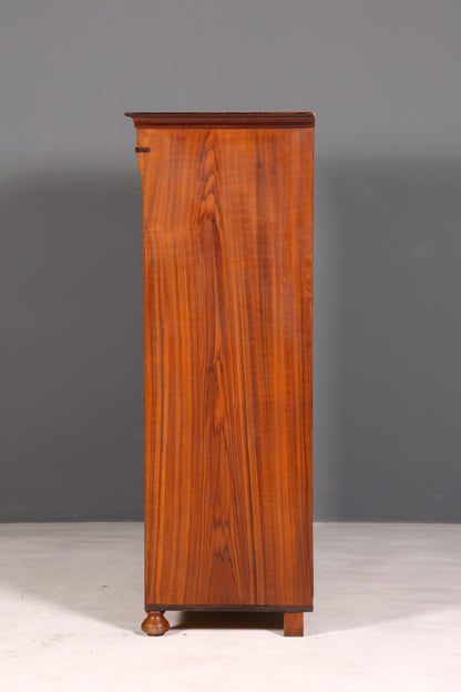 Wunderschöner Jugendstil Schrank Antik um 1880 Eiche Kleiderschrank Dielenschrank Wäscheschrank Massivholz
