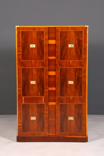 Prachtige maritieme kast, Military Chest, kledingkast, taxushout, vertiko, antiek, koloniaal, halkast