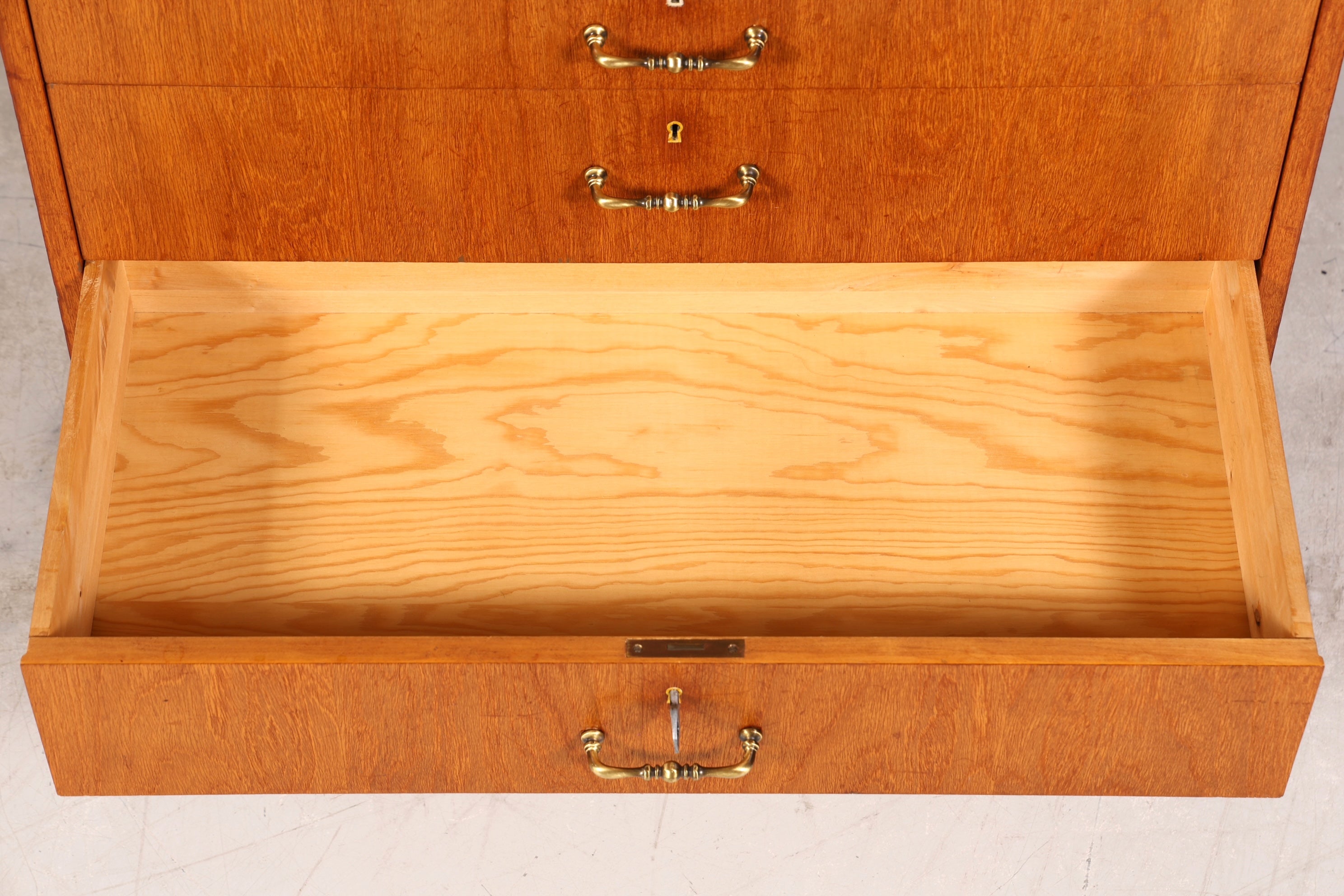 Stilvoller Mid Century Sekretär Vintage Schreibmöbel echt Holz Kommode Office Secretary