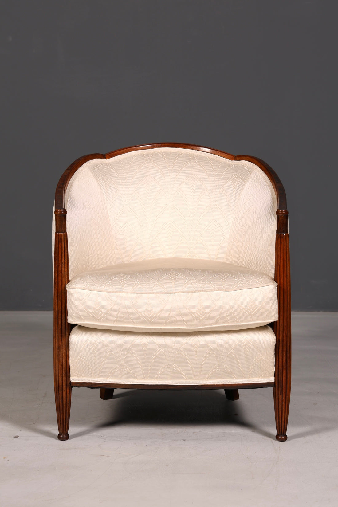 Elegante artdecostoel clubfauteuil loungestoel fauteuil met armleuningen vintage gestoffeerde fauteuil 1 van 2
