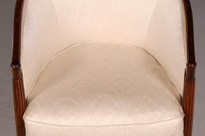 Elegant Art Deco armchair club chair lounge chair occasional chair vintage upholstered armchair 1 of 2