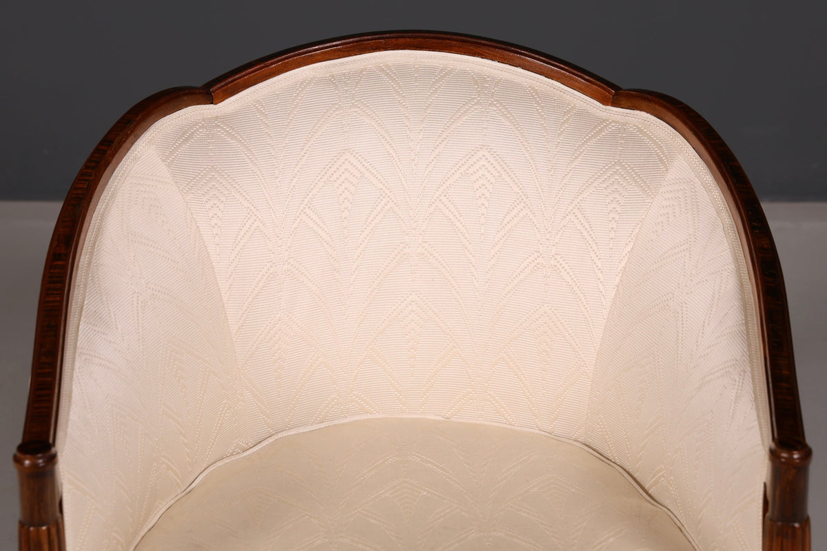 Elegante artdecostoel clubfauteuil loungestoel fauteuil met armleuningen vintage gestoffeerde fauteuil 1 van 2