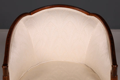 Elegante artdecostoel clubfauteuil loungestoel fauteuil met armleuningen vintage gestoffeerde fauteuil 1 van 2