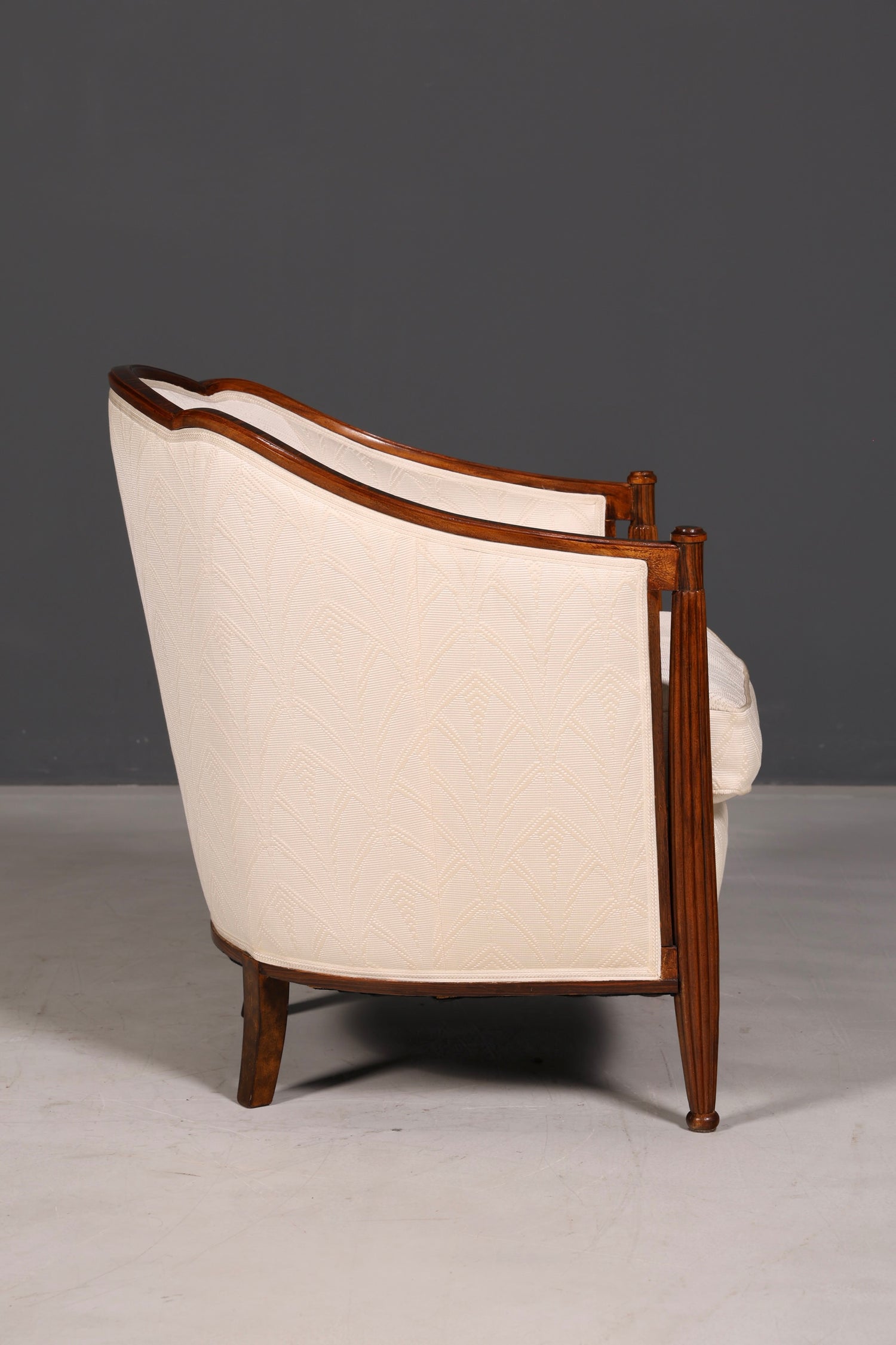 Elegant Art Deco fauteuil, clubfauteuil, loungestoel, fauteuil met armleuningen, vintage fauteuil, gestoffeerde fauteuil, 2 van 2