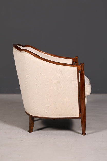 Elegant Art Deco fauteuil, clubfauteuil, loungestoel, fauteuil met armleuningen, vintage fauteuil, gestoffeerde fauteuil, 2 van 2