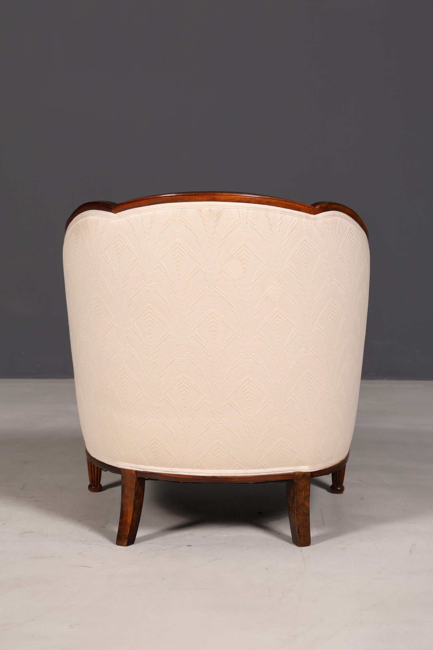 Elegant Art Deco fauteuil, clubfauteuil, loungestoel, fauteuil met armleuningen, vintage fauteuil, gestoffeerde fauteuil, 2 van 2