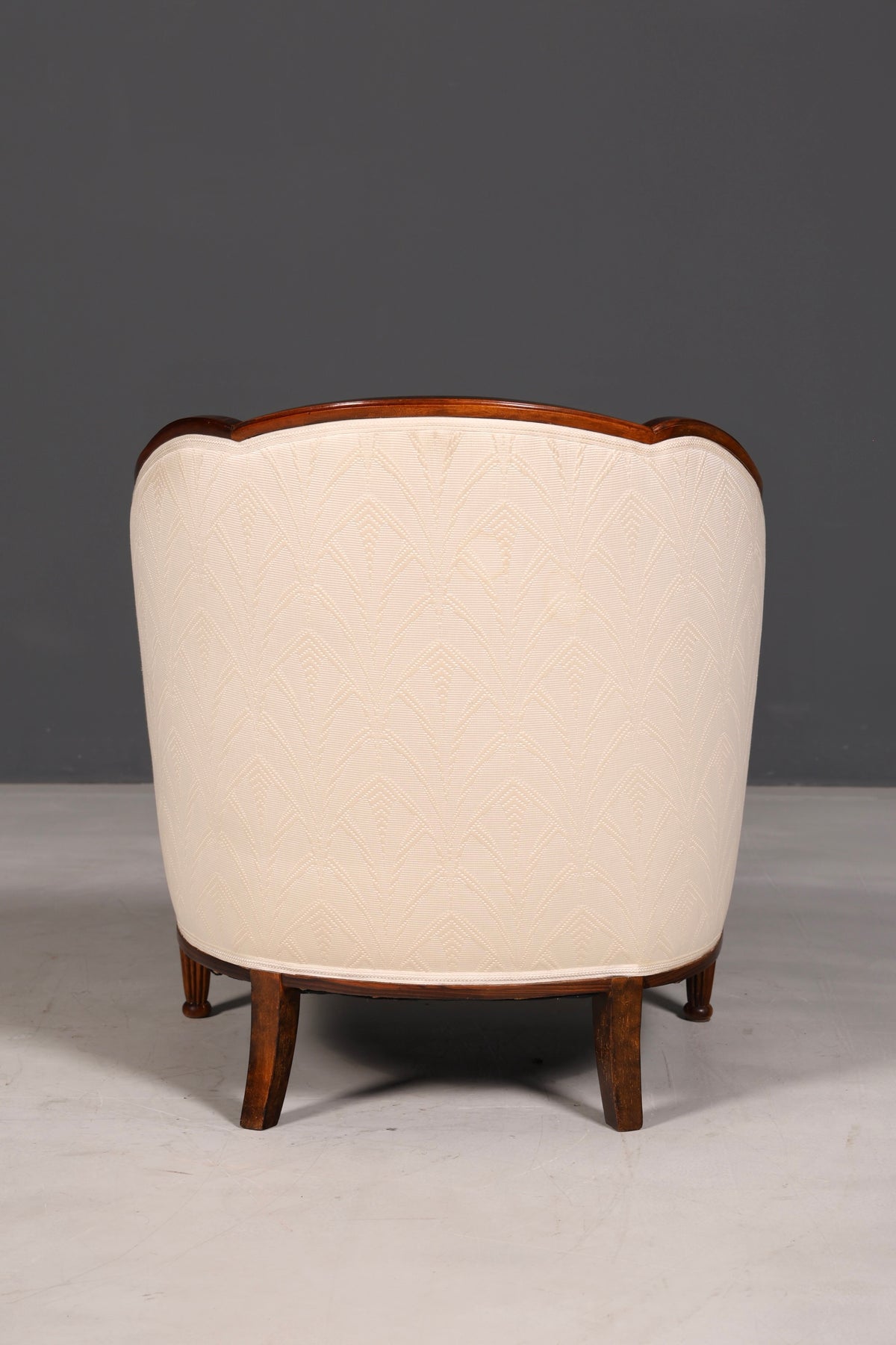 Elegant Art Deco fauteuil, clubfauteuil, loungestoel, fauteuil met armleuningen, vintage fauteuil, gestoffeerde fauteuil, 2 van 2