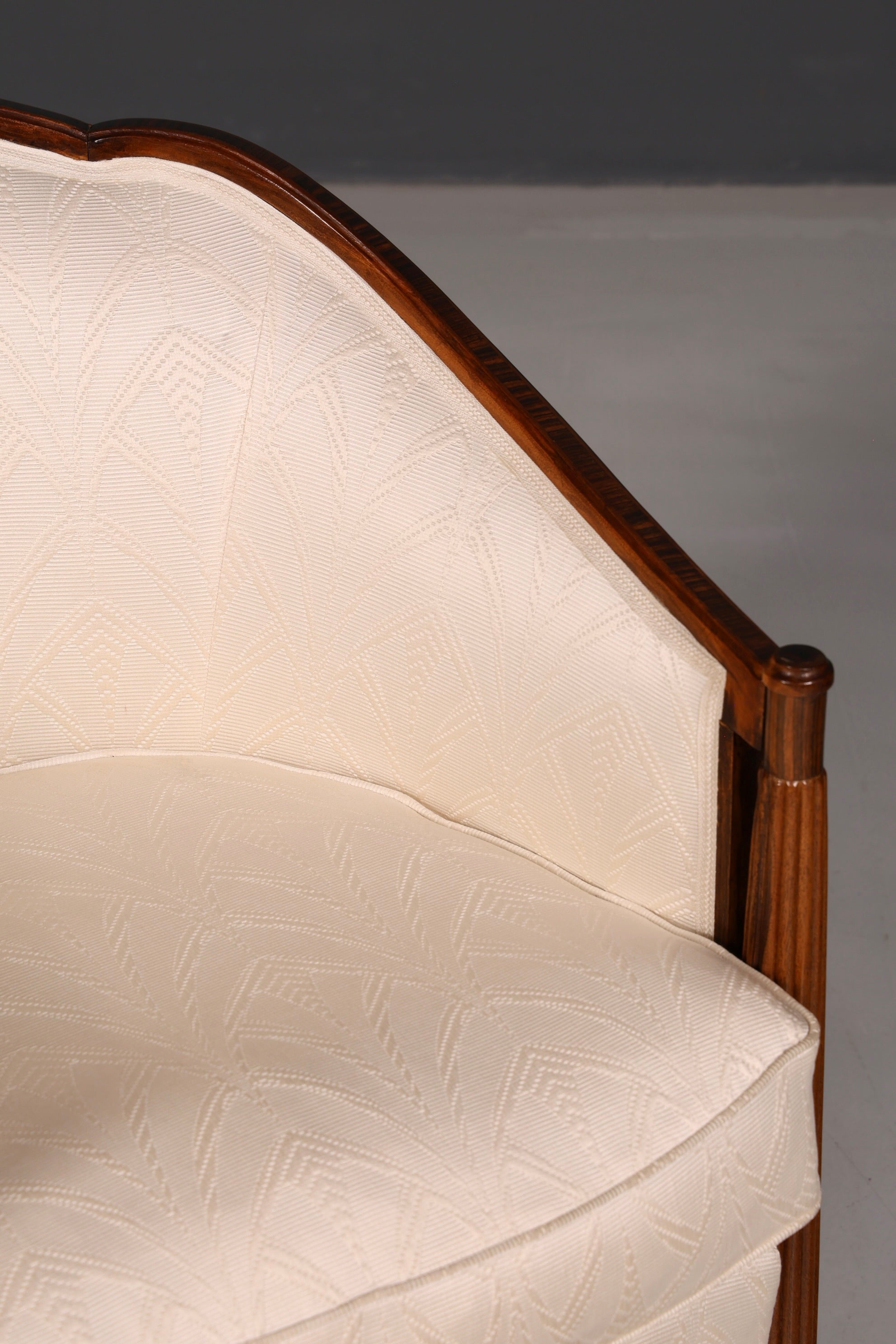 Elegant Art Deco fauteuil, clubfauteuil, loungestoel, fauteuil met armleuningen, vintage fauteuil, gestoffeerde fauteuil, 2 van 2