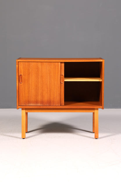 Traumhaftes Mid Century Teak Sideboard Schiebetüren Vintage Kommode Retro 60er