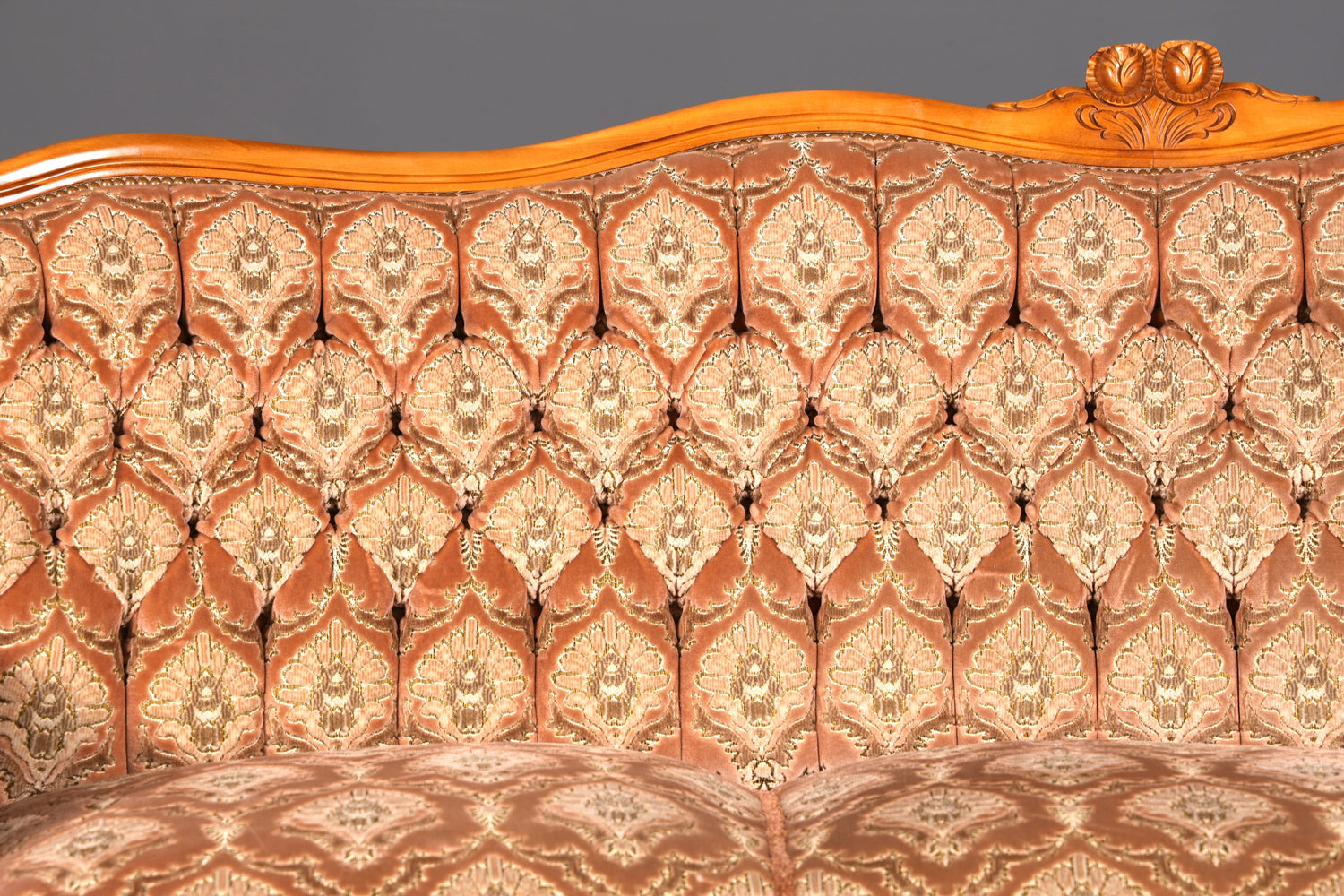 G350 Finish Wunderschönes Chippendale Sofa Barock Stil Couch Samt Stoff 3 Sitzer (Kopie)