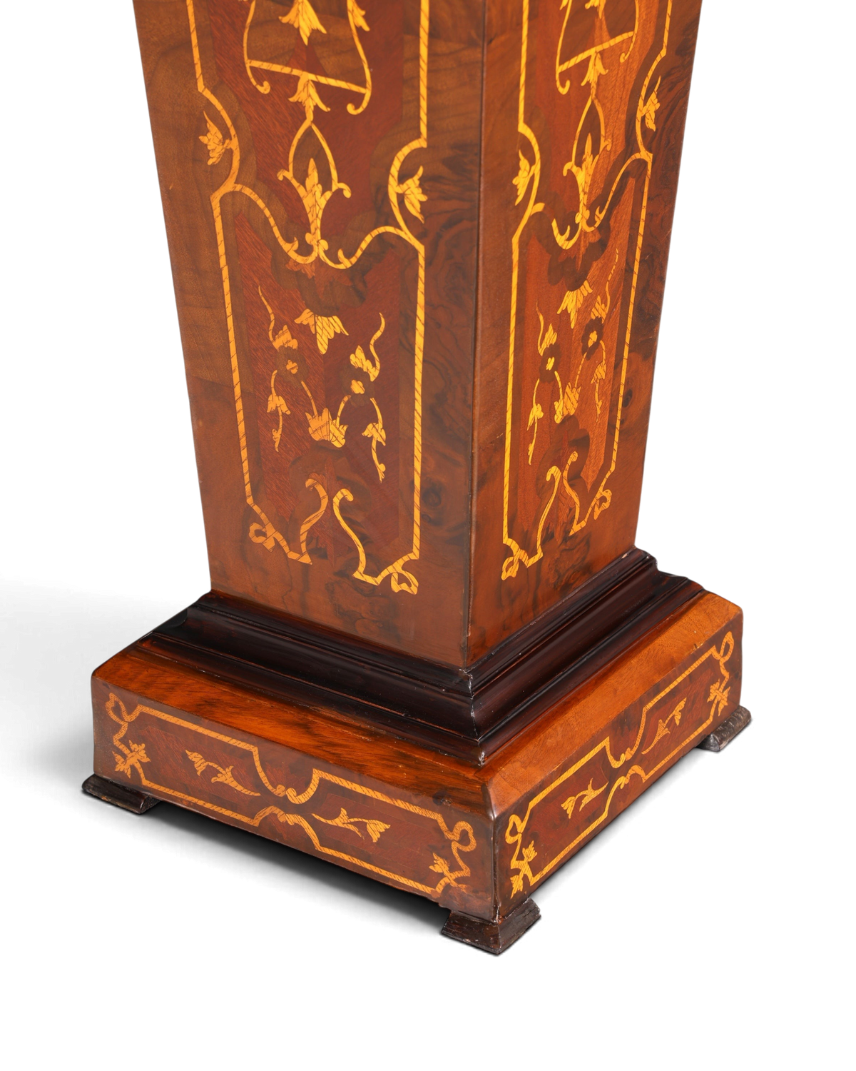 Stilvolle Barock Stil Säule Louis XV Blumensäule Naturstein Marmor Intarsien Ablage Tisch