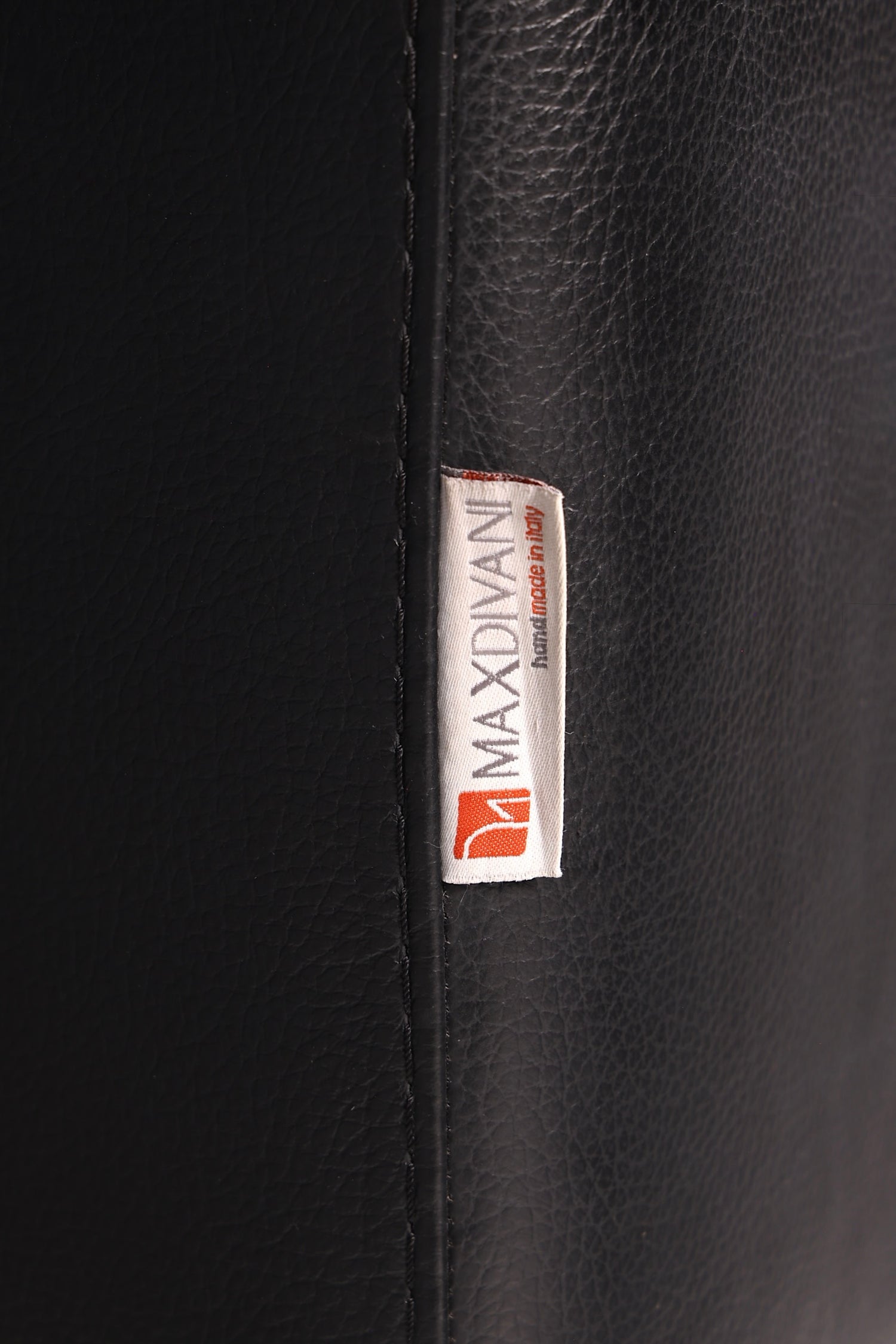 Edles MaxDivani Echtleder Sofa 3-Sitzer Designer Couch Italienisch Ledersofa Schwarz