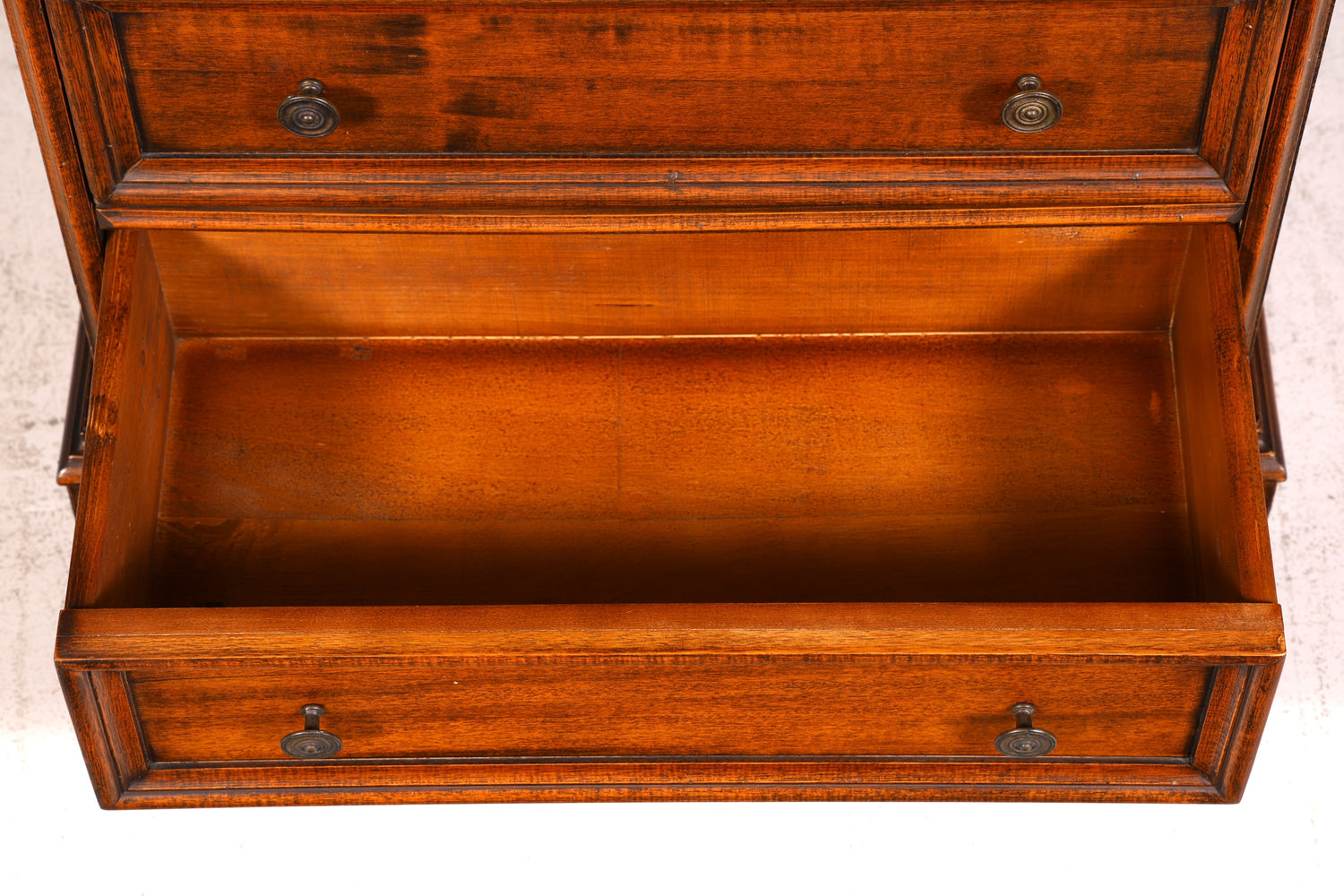 Edle Vitrine Antik Barock Stil Massiv Echt Holz Glasvitrine Vintage Schrank