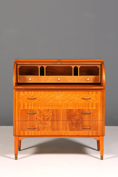 Mid Century Rollladen Sekretär von Bröderna Gustafssons Büro Schrank Schreibkommode 60s Schreibmöbel