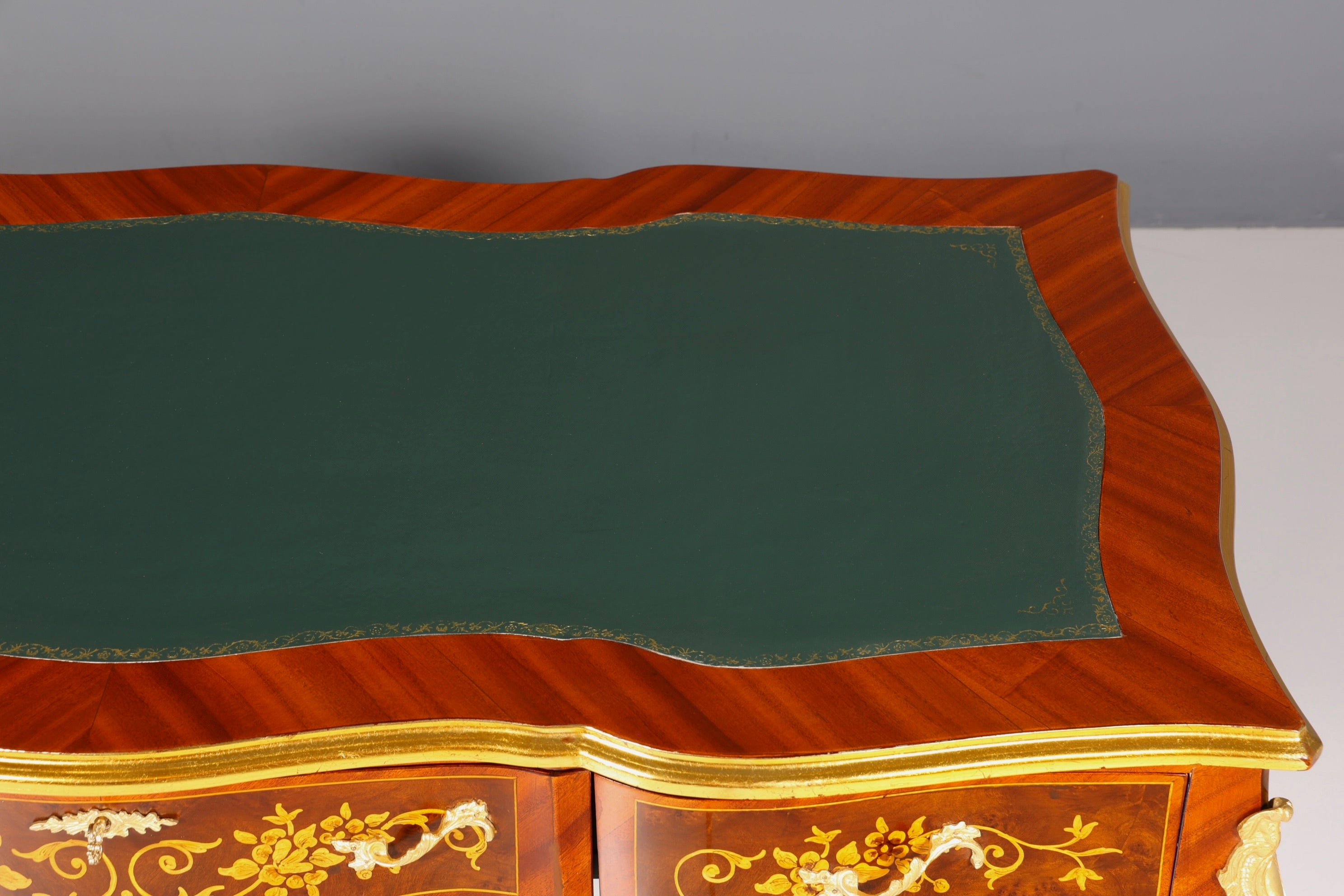 Prächtiger Louis XV Stil Schreibtisch French Desk Antik Stil Bürotisch Office Table