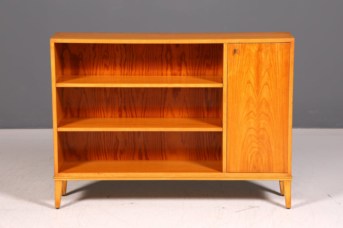 Droomachtig mid-century dressoir tv-kast vintage rek boekenkast retro jaren 60 lowboard hout Scandinavisch