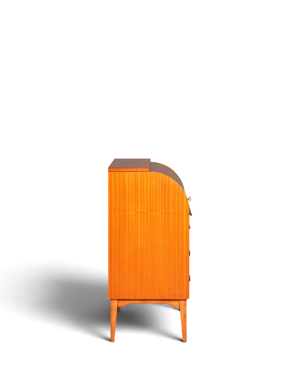 Wunderschöner Mid Century Rollladen Sekretär echt Holz Büro Schrank Vintage Schreibkommode