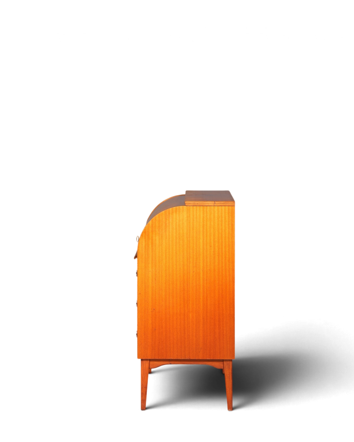 Wunderschöner Mid Century Rollladen Sekretär echt Holz Büro Schrank Vintage Schreibkommode