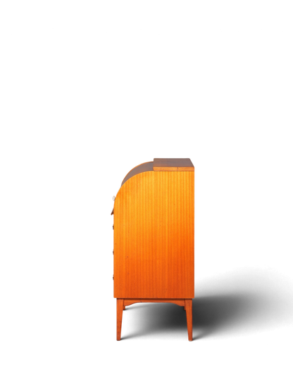 Wunderschöner Mid Century Rollladen Sekretär echt Holz Büro Schrank Vintage Schreibkommode