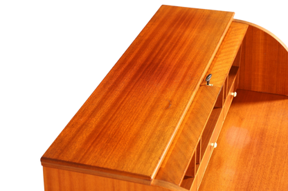 Wunderschöner Mid Century Rollladen Sekretär echt Holz Büro Schrank Vintage Schreibkommode