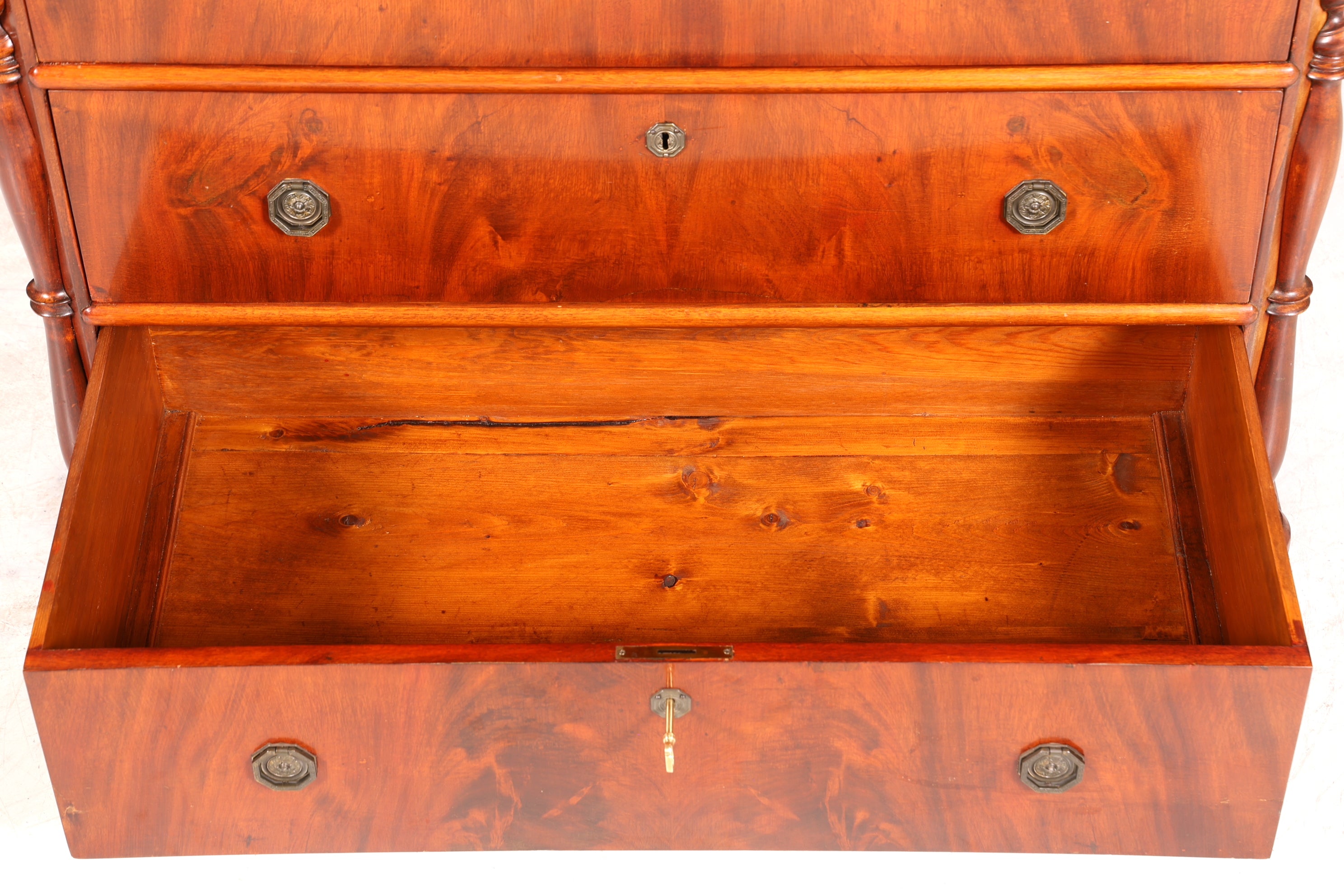 Stilvolle Biedermeier Kommode Louis Philippe Antik Schubladen Kommode Wäschekommode