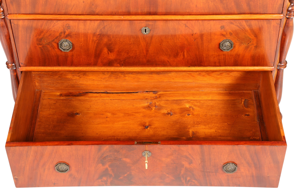 Stilvolle Biedermeier Kommode Louis Philippe Antik Schubladen Kommode Wäschekommode