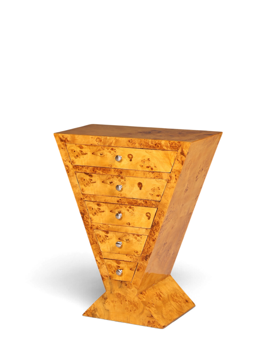 Traumhafte Art Deco Highboard Birke Kommode Konsolen Tisch Antik Stil