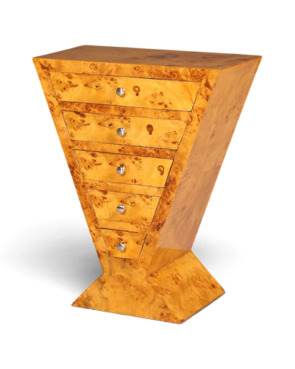 Traumhafte Art Deco Highboard Birke Kommode Konsolen Tisch Antik Stil