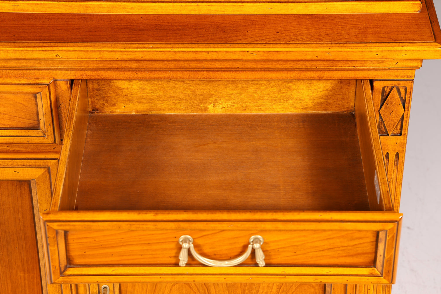 Traumhafte Original Selva Vitrine Villa Borghese Antik Massivholz Buffet Schrank Bibliothek Glasvitrine Made in Italy