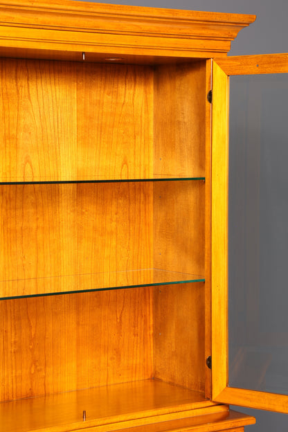 Traumhafte Original Selva Vitrine Villa Borghese Antik Massivholz Buffet Schrank Bibliothek Glasvitrine Made in Italy