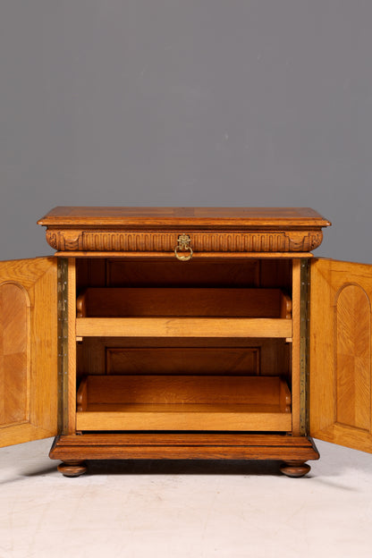 Droomachtige Gründerzeit-kast, antiek dressoir, commode, Louis Philippe, wandtafel, vertiko